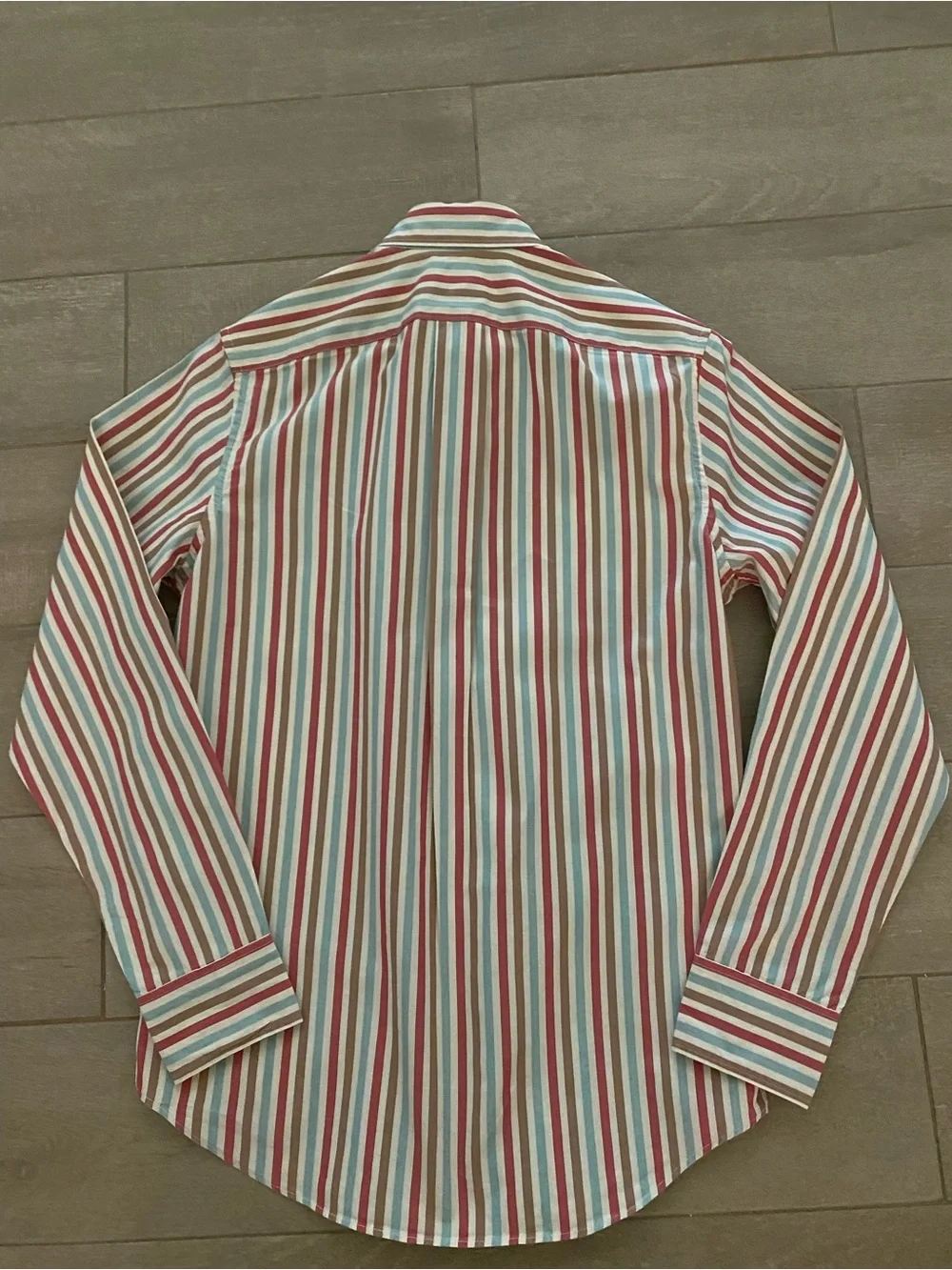 J. Crew Multicolor Vertical Stripe Button-Down Shirt